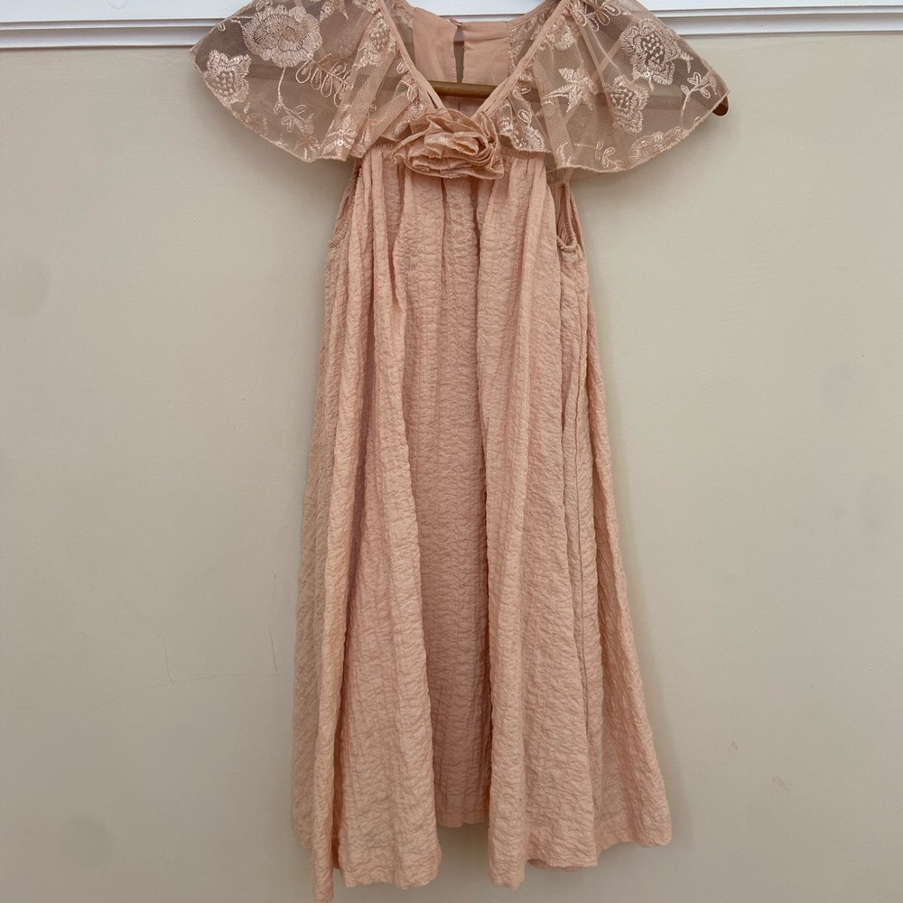 Zara Elegant Peach Kids Dress size 9